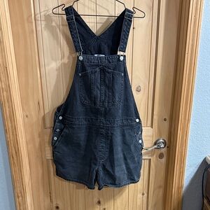 Old Navy Charcoal Denim Overalls